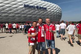 Die Fußballfreunde beim Spiel gegen Frankfurt